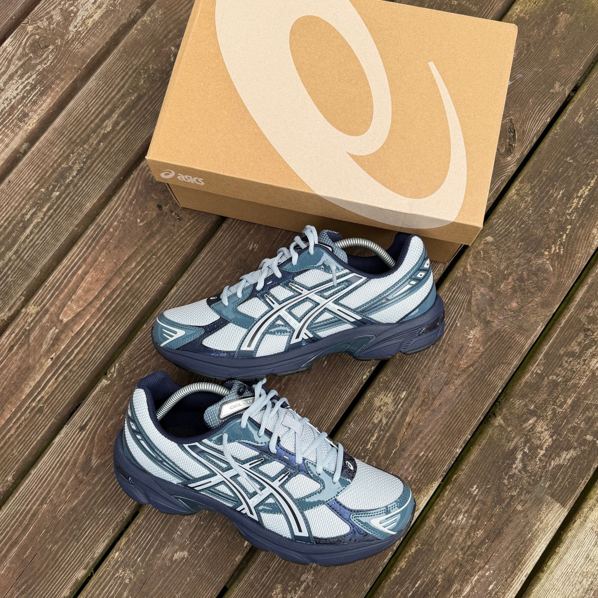 ASICS Gel-1130 Piedmont Blue trainers with box