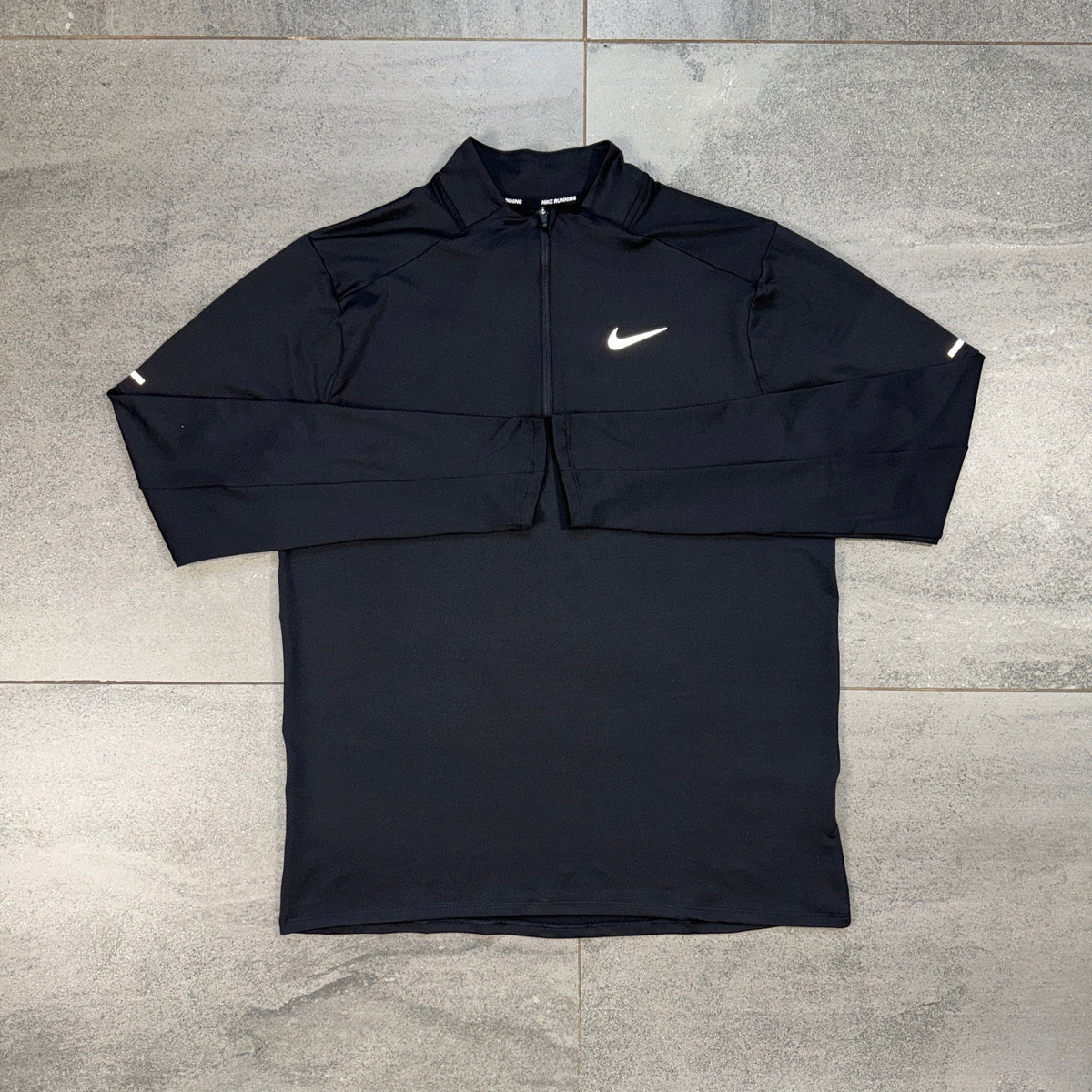 Nike Element black quarter zip running top