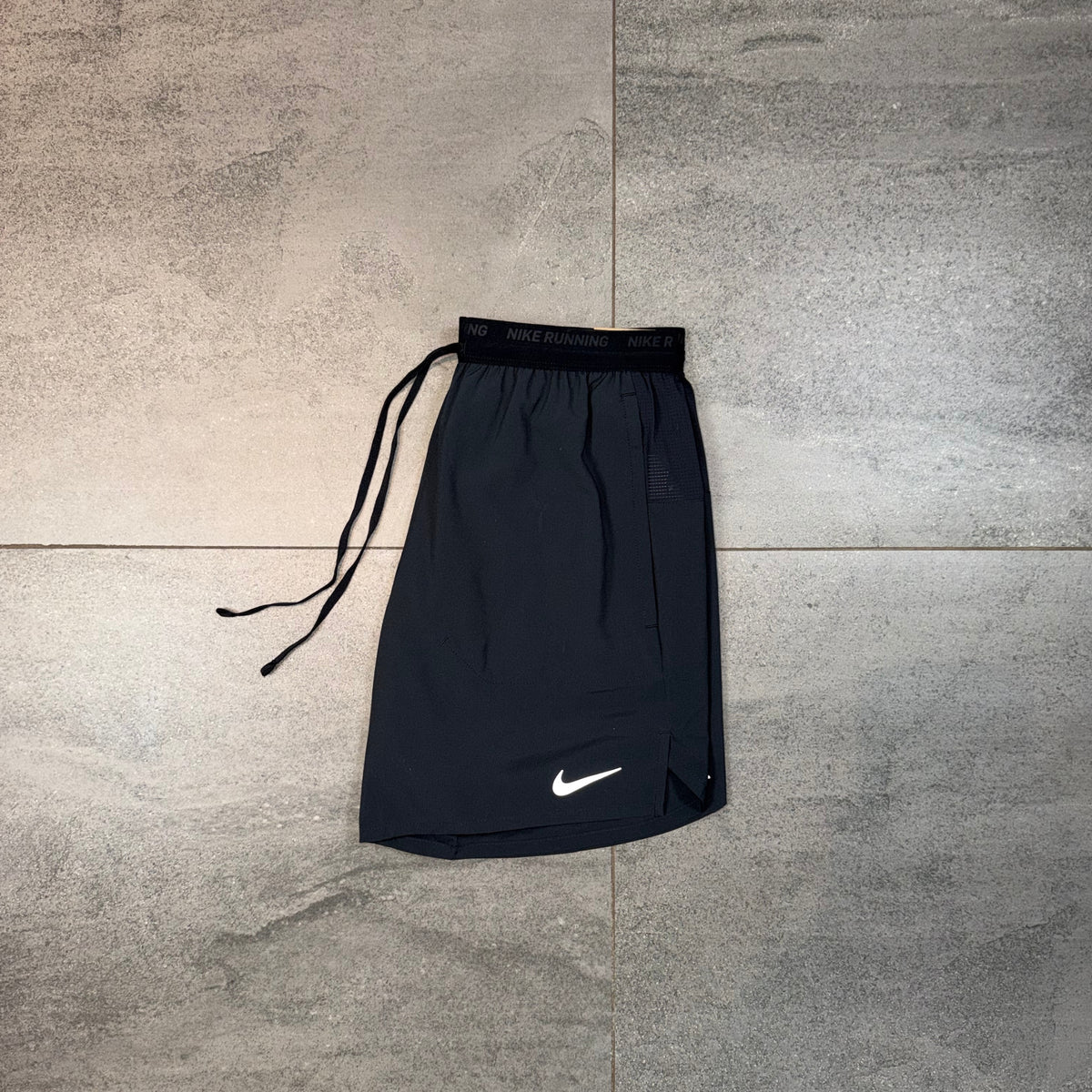 Nike Flex Stride Black Running Shorts front view