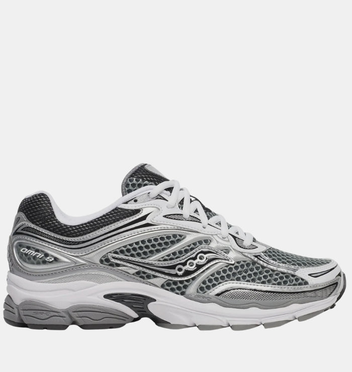 Saucony ProGrid Omni 9 Silver Grey side profile
