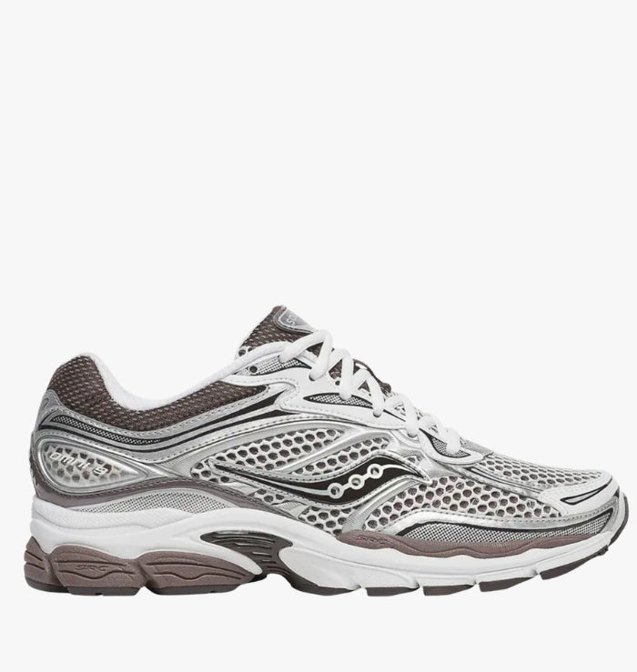 Saucony ProGrid Omni 9 White Brown side profile