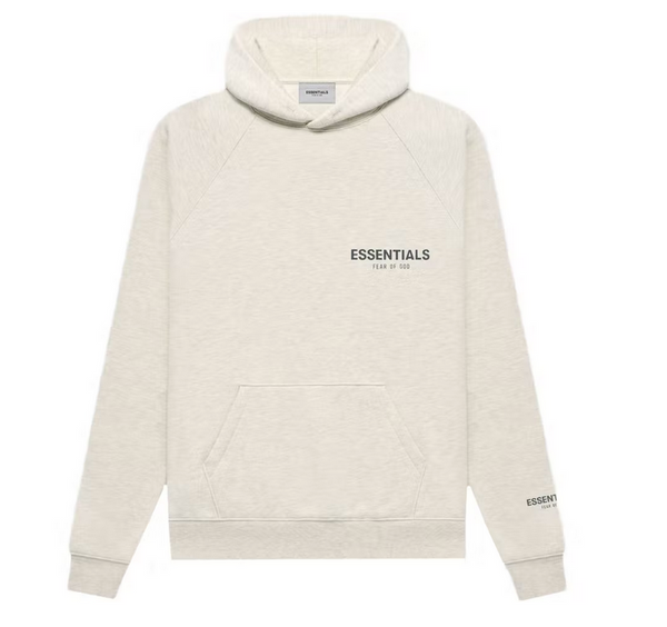 Fear of god essentials cream outlet hoodie